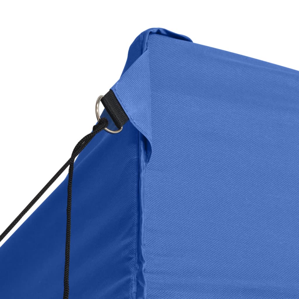 Gazebo Pieghevole con 4 Pareti 3x6m Acciaio Blu - homemem39