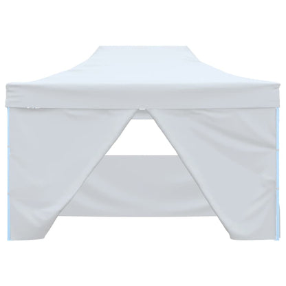 Tendone per Feste Pieghevole con 4 Pareti 3x4,5 m Bianco | homemem39