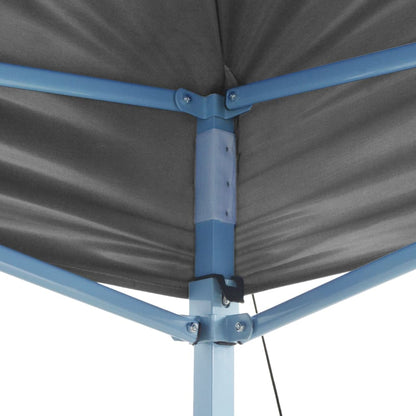 Gazebo Professionale Pieghevole 2 Pareti 2x2m Acciaio Antracite | homemem39