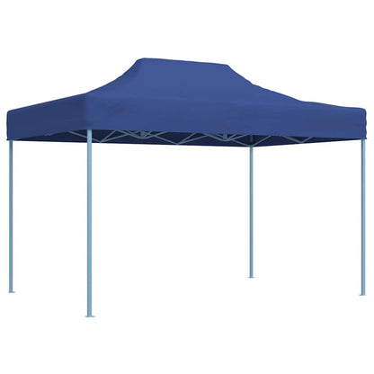 Gazebo Professionale Pieghevole 3x4m Acciaio Blu