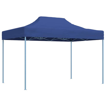 Gazebo Professionale Pieghevole 3x4m Acciaio Blu