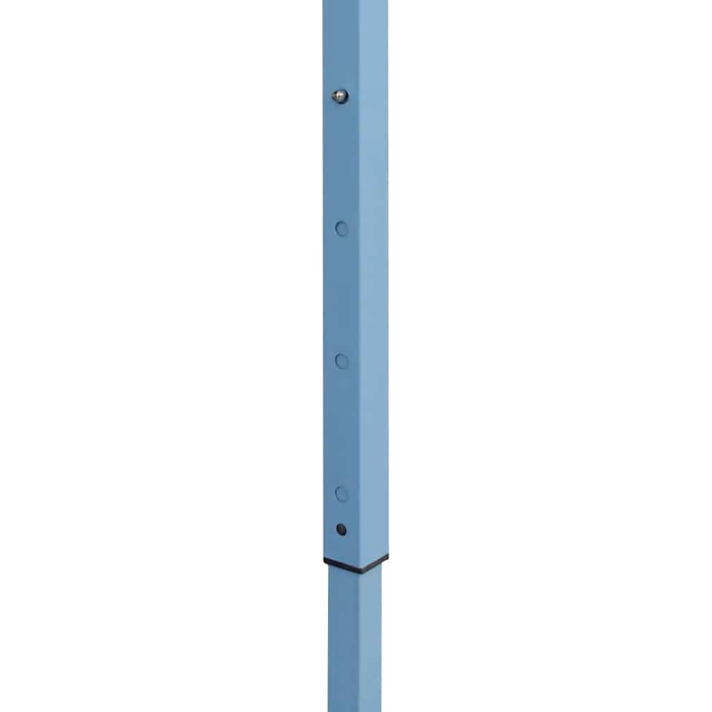 Gazebo Professionale Pieghevole 3x4m Acciaio Blu