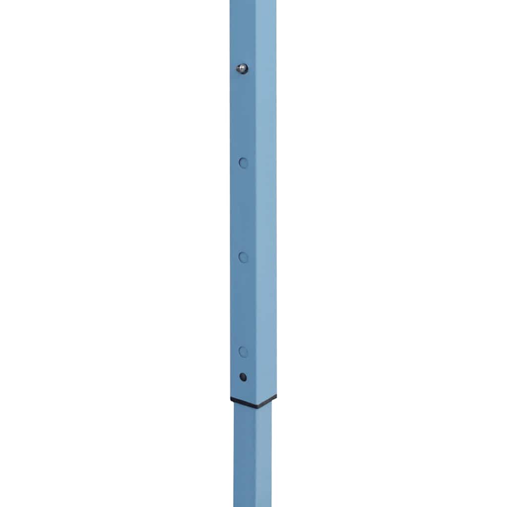 Gazebo Professionale Pieghevole con 4 Pareti 3x4 m Acciaio Blu | homemem39