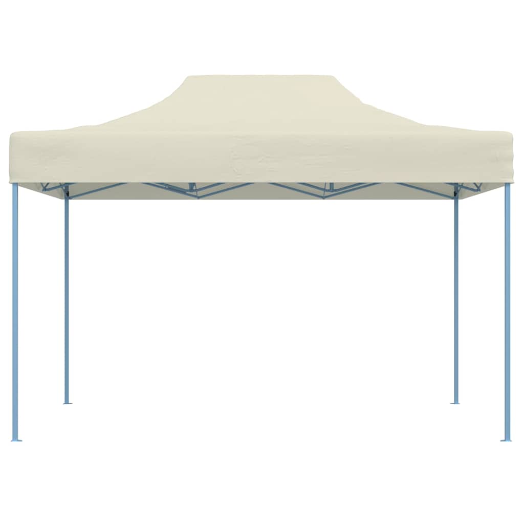 Gazebo Professionale Pieghevole 3x4m Acciaio Crema | homemem39