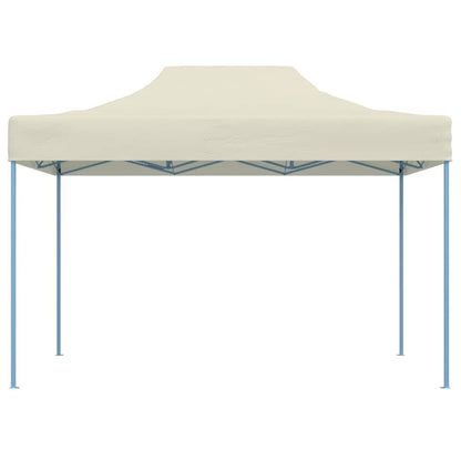 Gazebo Professionale Pieghevole 3x4m Acciaio Crema | homemem39