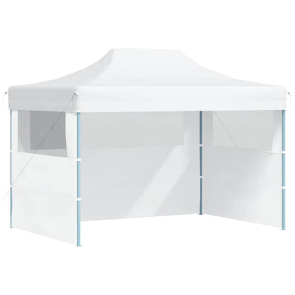 Gazebo Professionale Pieghevole 3 Pareti 280x410x315 cm Bianco