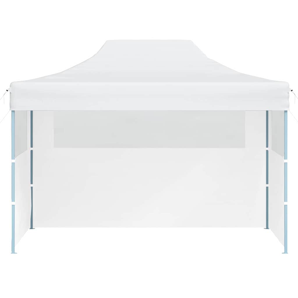 Gazebo Professionale Pieghevole 3 Pareti 280x410x315 cm Bianco