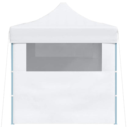 Gazebo Professionale Pieghevole 3 Pareti 280x410x315 cm Bianco