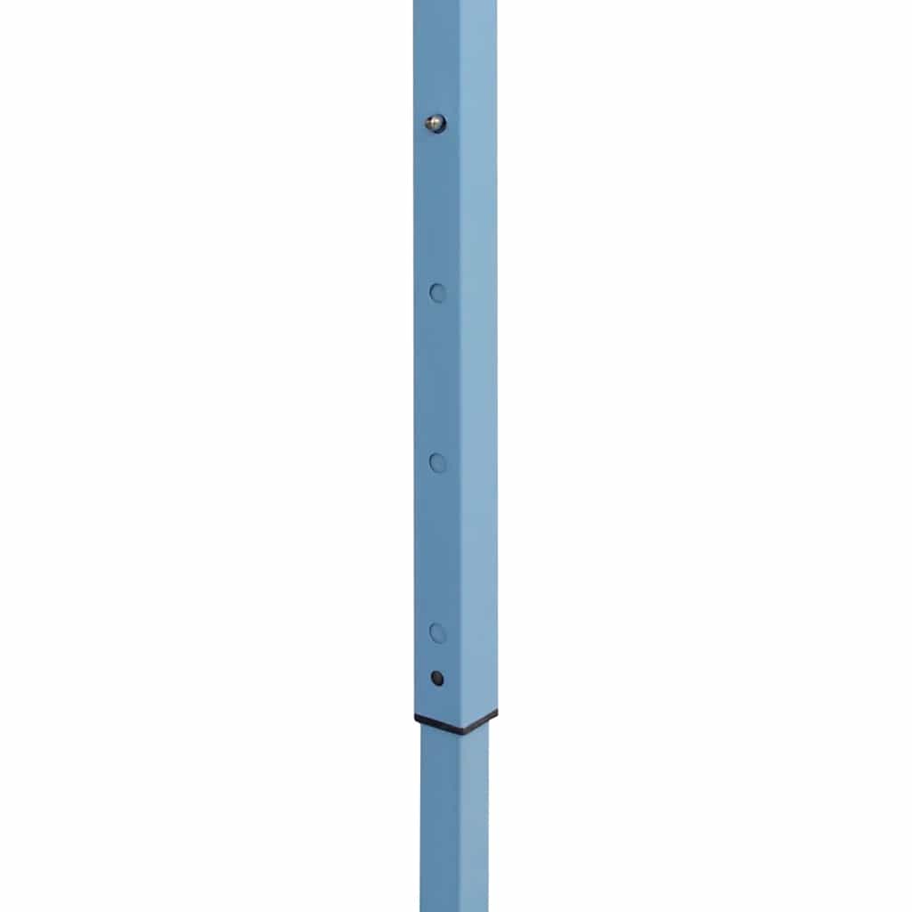 Gazebo Professionale Pieghevole 4 Pareti 280x410x315 cm Acciaio Bianco - homemem39