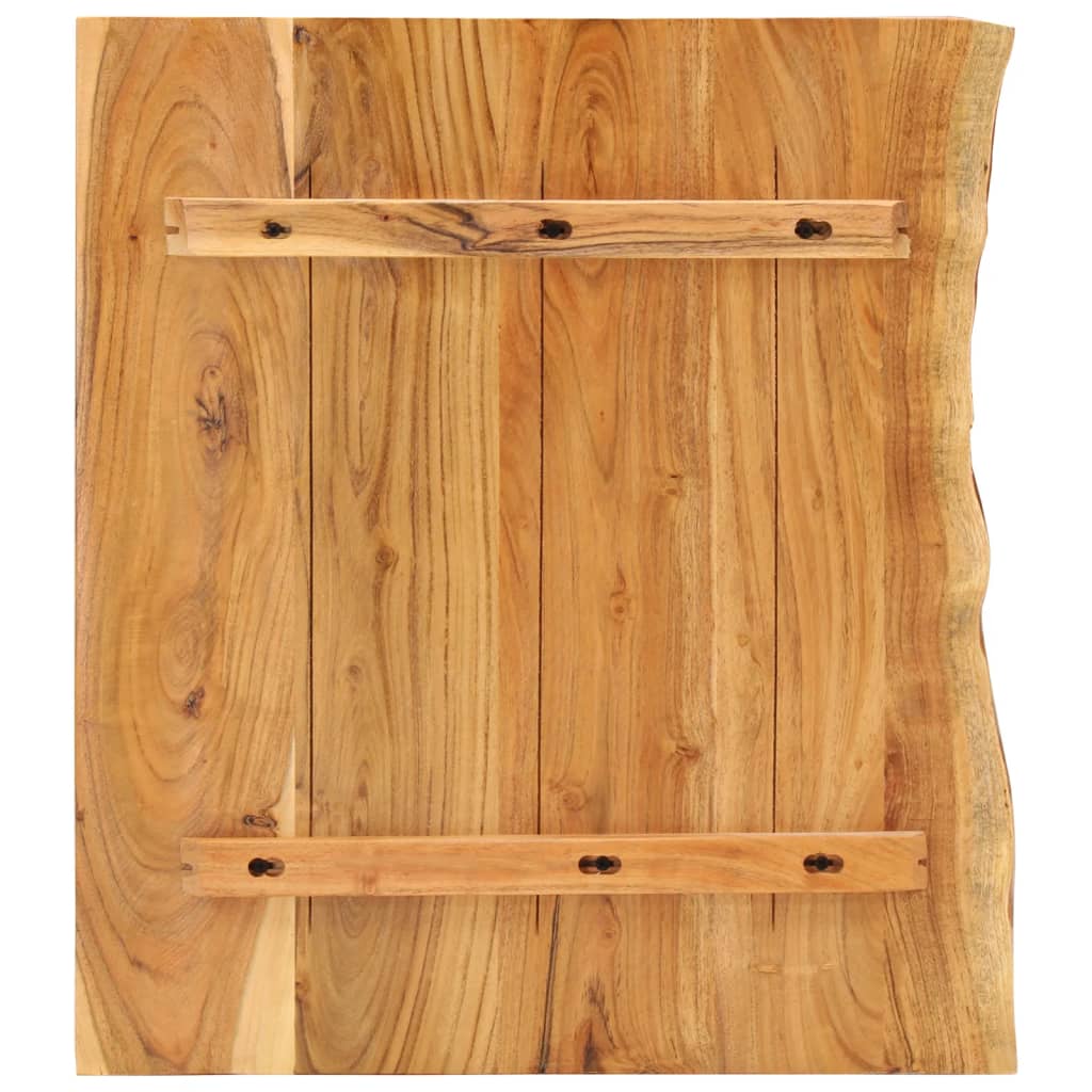 Piano per Vanità Bagno in Massello di Acacia 80x52x2,5 cm | homemem39