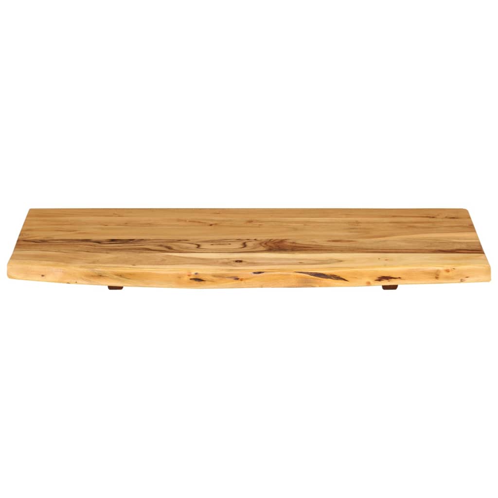 Piano per Vanità Bagno in Massello di Acacia 80x52x2,5 cm | homemem39