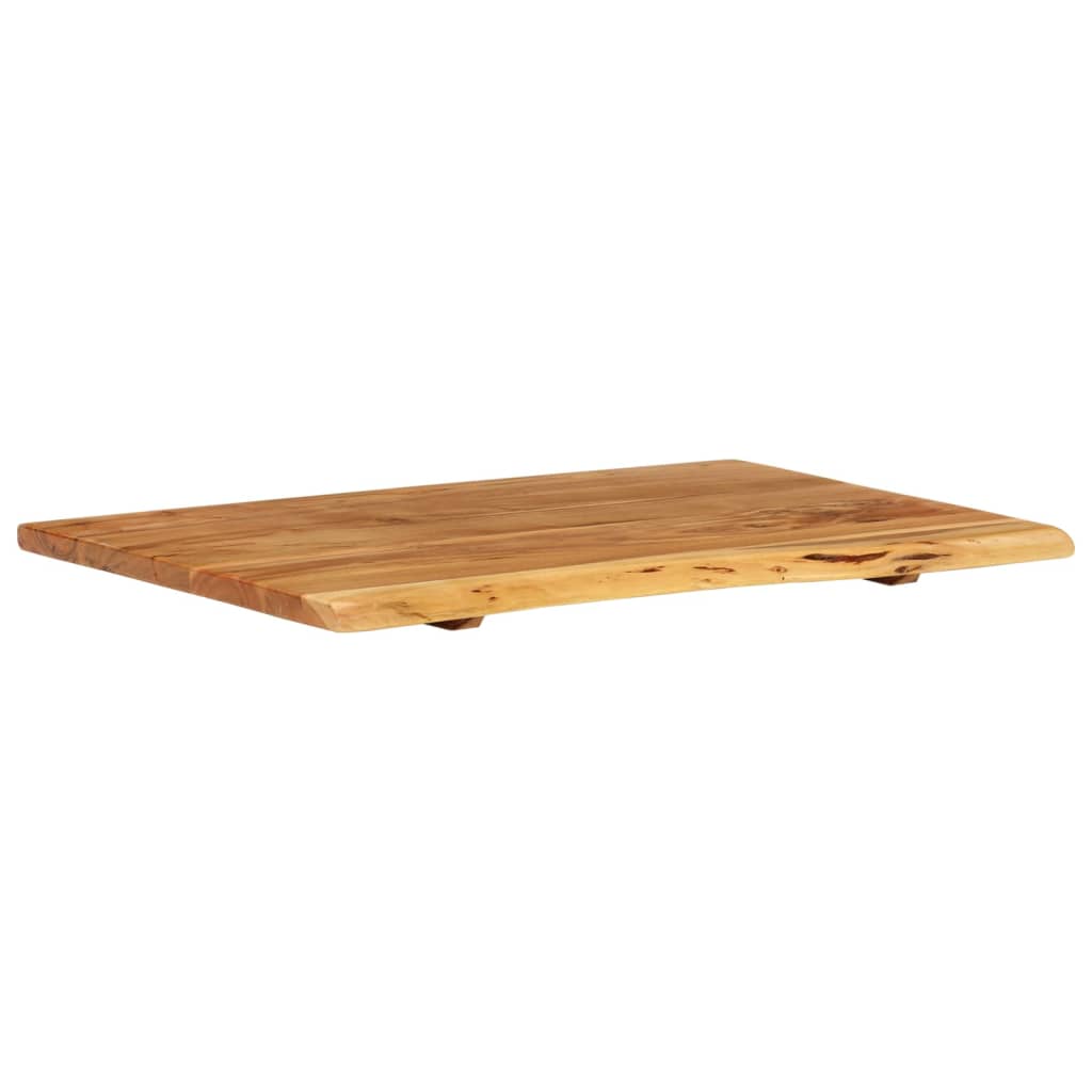 Piano per Vanità Bagno in Massello di Acacia 80x52x2,5 cm | homemem39