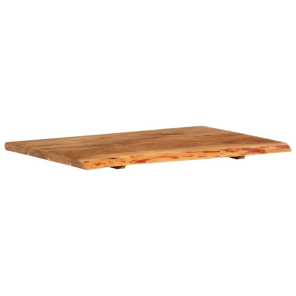 Piano per Vanità Bagno in Massello di Acacia 80x52x2,5 cm | homemem39