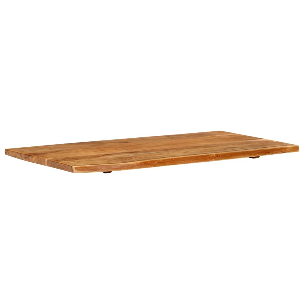 Piano per Vanità Bagno in Massello di Acacia 100x52x2,5 cm - homemem39