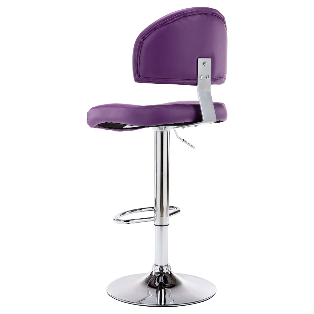 Sgabelli da Bar 2 pz Viola in Similpelle - homemem39