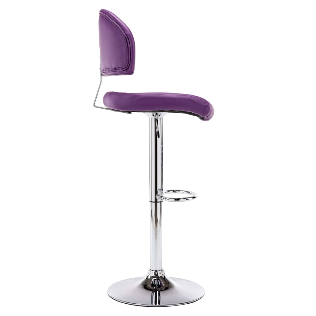 Sgabelli da Bar 2 pz Viola in Similpelle - homemem39