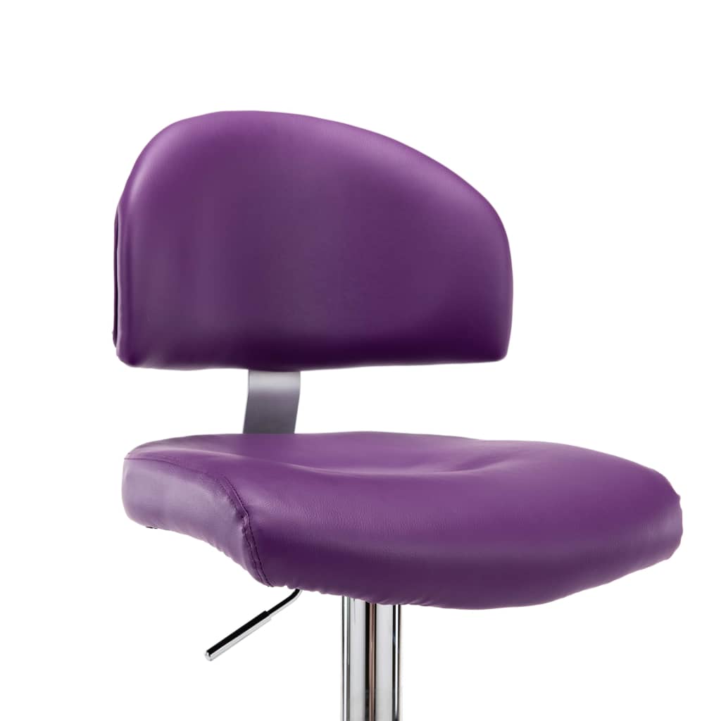 Sgabelli da Bar 2 pz Viola in Similpelle - homemem39