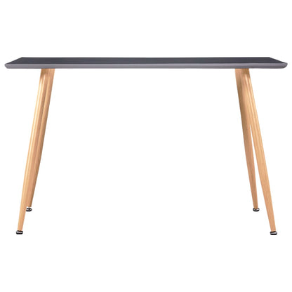Tavolo da Pranzo Grigio e Rovere 120x60x74 cm in MDF | homemem39
