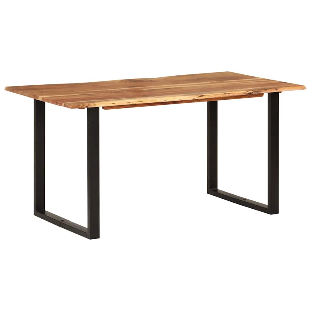 Tavolo da Pranzo 154x80x76 cm in Legno Massello di Acacia