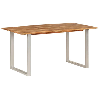 Tavolo da Pranzo 154x80x76 cm in Legno Massello di Acacia - homemem39