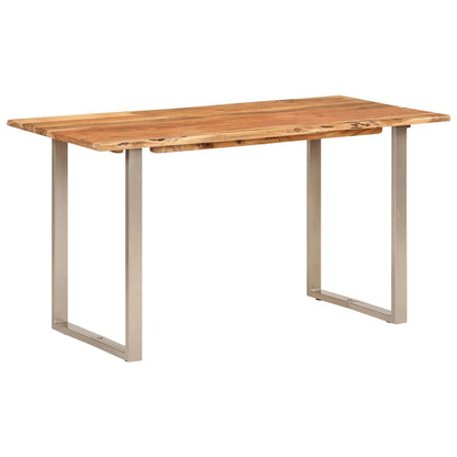 Tavolo da Pranzo 140x70x76 cm in Legno Massello di Acacia - homemem39