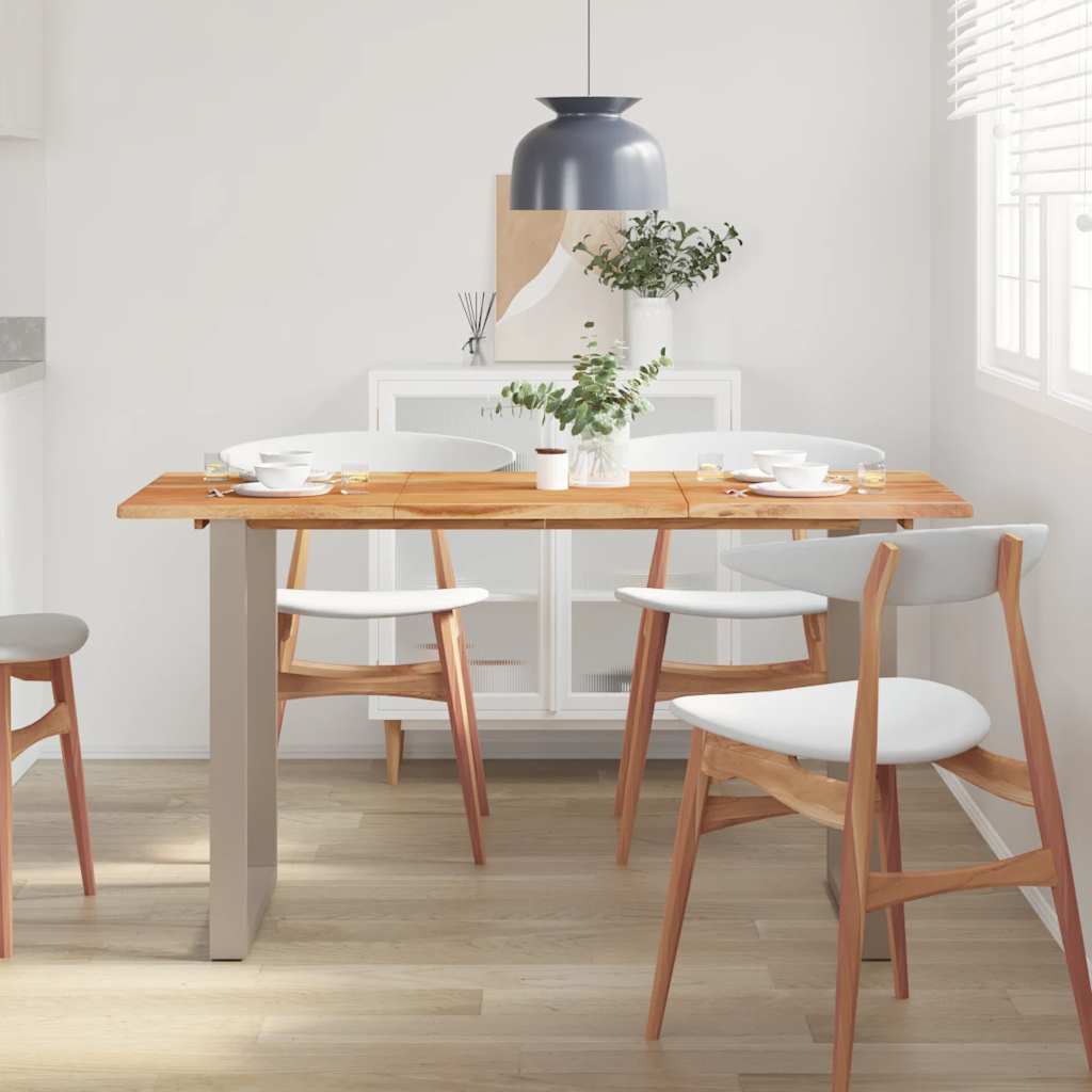 Tavolo da Pranzo 140x70x76 cm in Legno Massello di Acacia - homemem39