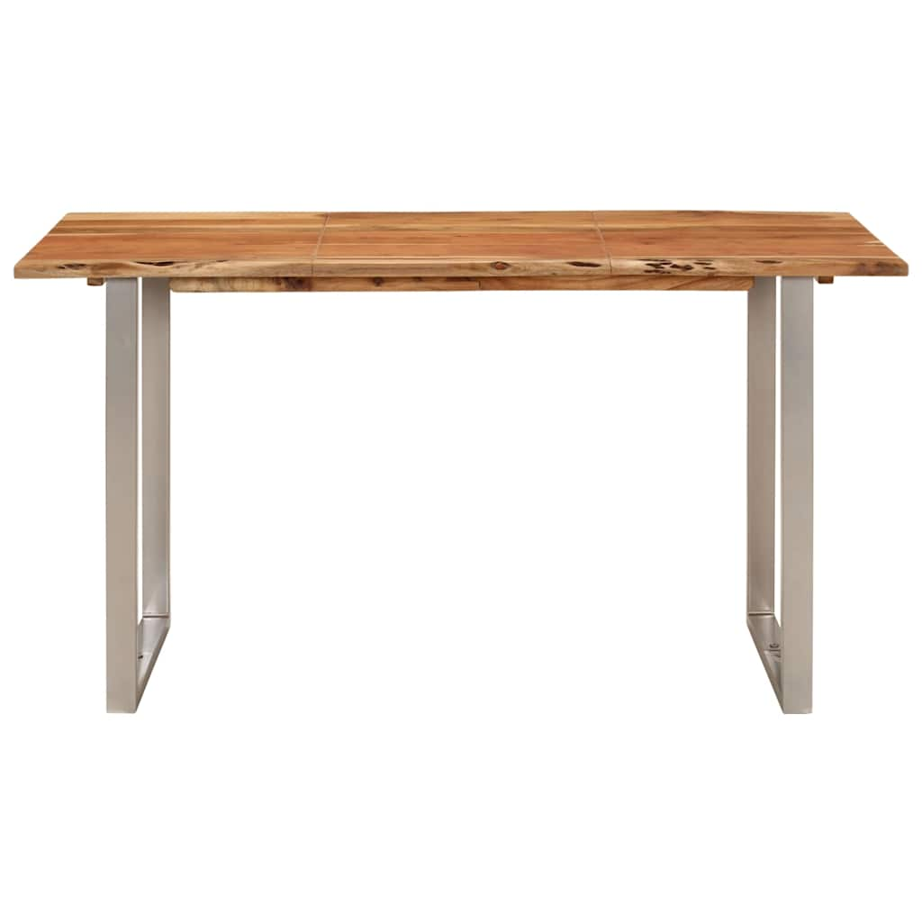 Tavolo da Pranzo 140x70x76 cm in Legno Massello di Acacia - homemem39