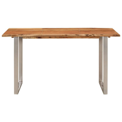 Tavolo da Pranzo 140x70x76 cm in Legno Massello di Acacia - homemem39