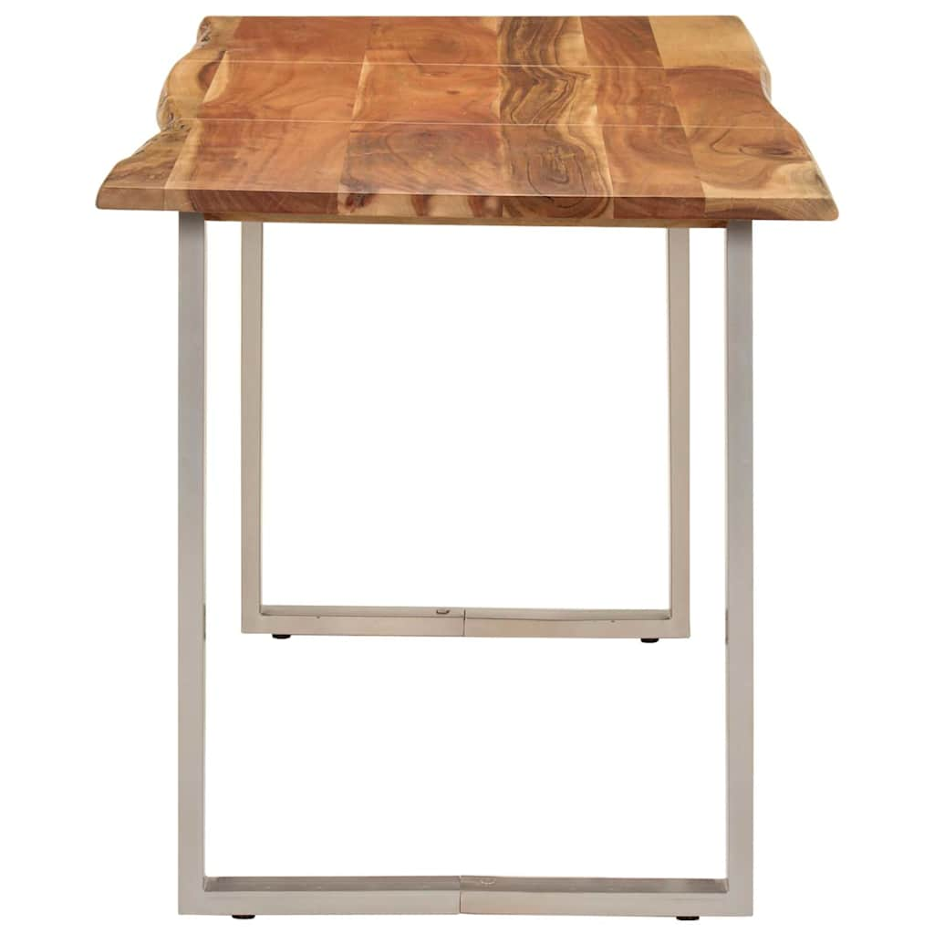 Tavolo da Pranzo 140x70x76 cm in Legno Massello di Acacia - homemem39