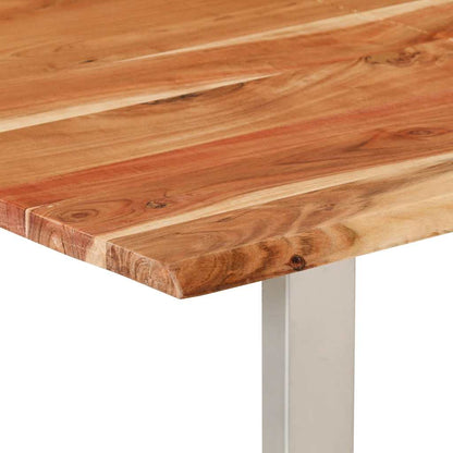 Tavolo da Pranzo 140x70x76 cm in Legno Massello di Acacia - homemem39