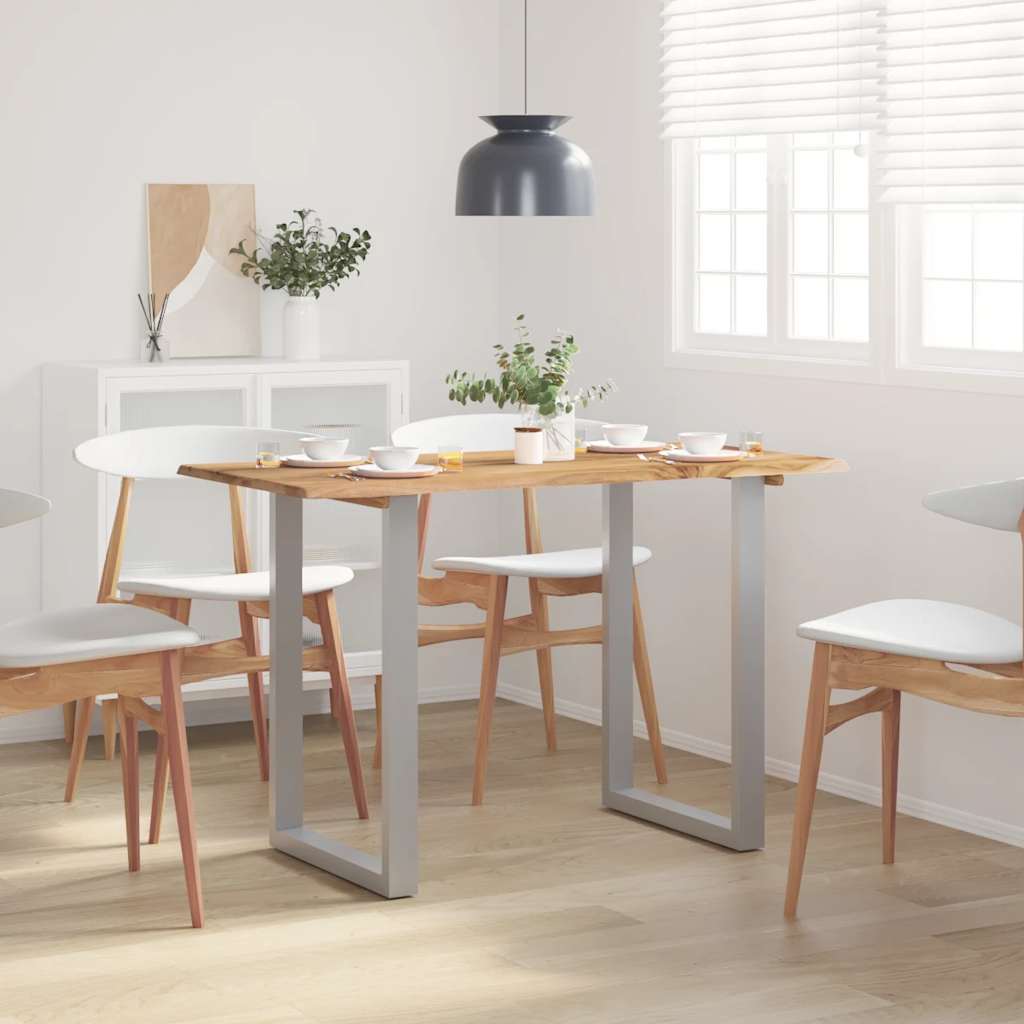 Tavolo da Pranzo 118x58x76 cm in Legno Massello di Acacia