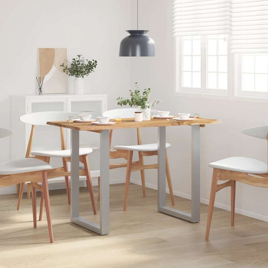 Tavolo da Pranzo 118x58x76 cm in Legno Massello di Acacia