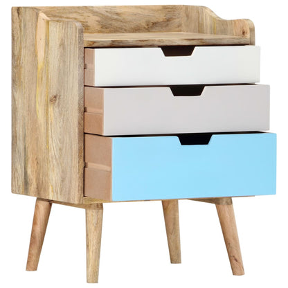 Comodino 47x35x63 cm in Legno Massello di Mango | homemem39