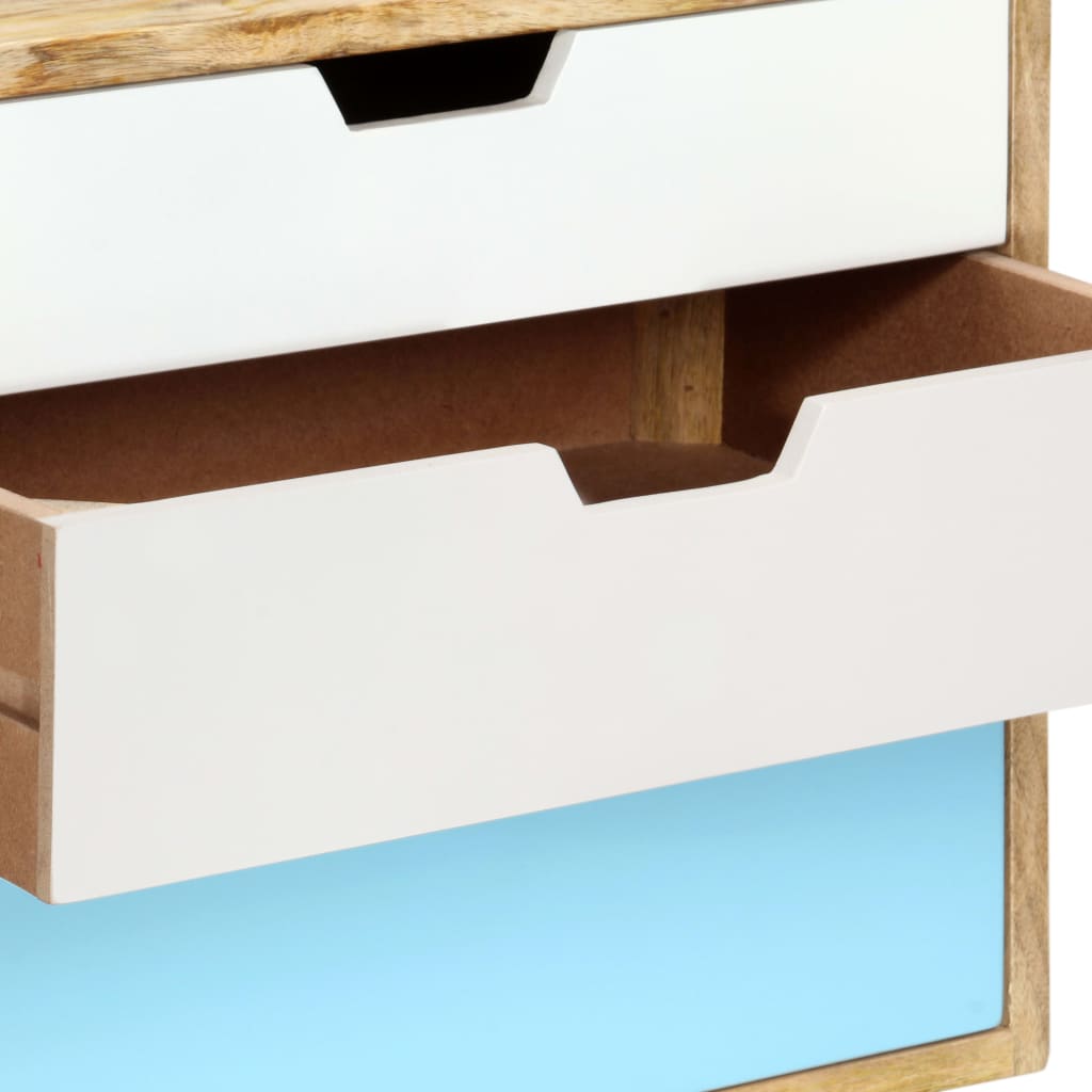 Comodino 47x35x63 cm in Legno Massello di Mango - homemem39