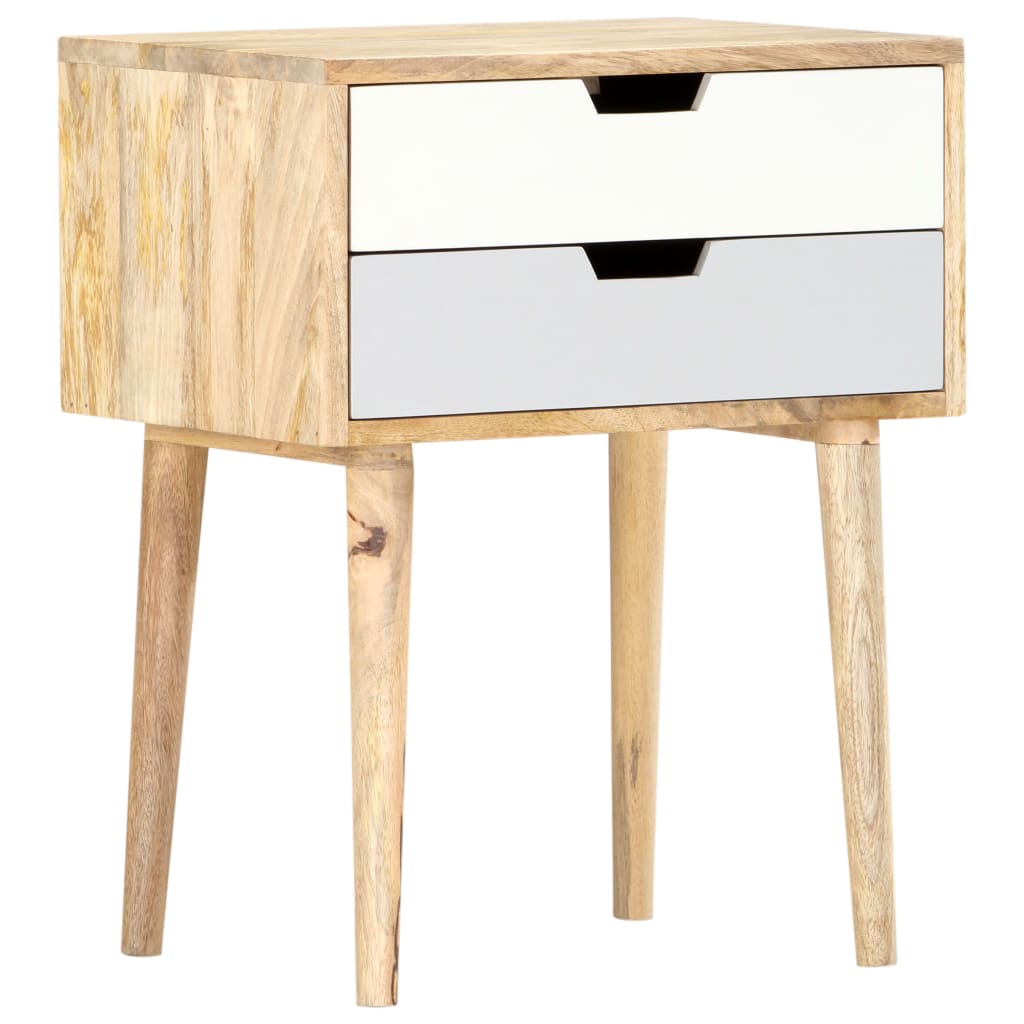 Comodino 47x35x59 cm in Legno Massello di Mango | homemem39