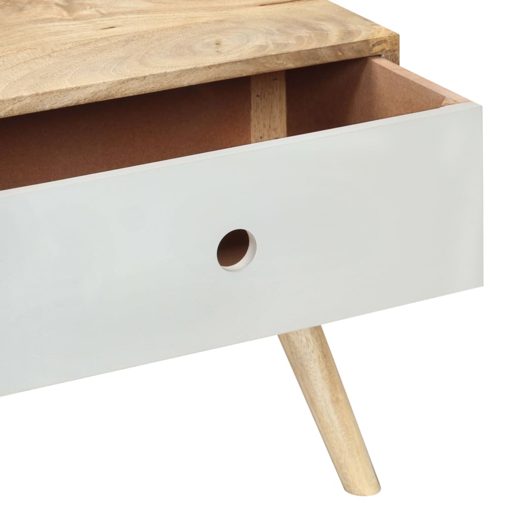 Tavolino da Salotto 90x50x40 cm in Legno Massello di Mango | homemem39