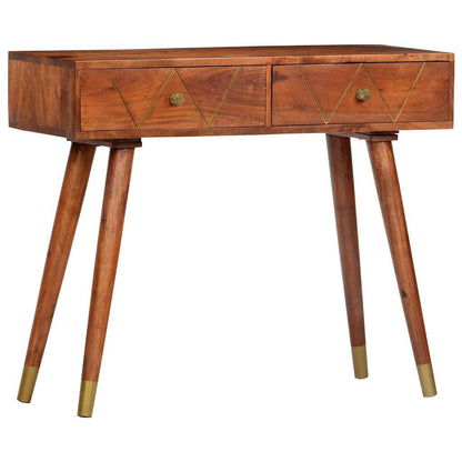 Tavolo Consolle 90x35x76 cm in Legno Massello d'Acacia