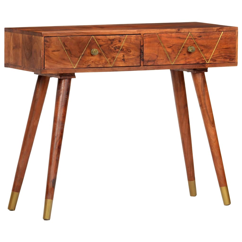 Tavolo Consolle 90x35x76 cm in Legno Massello d'Acacia