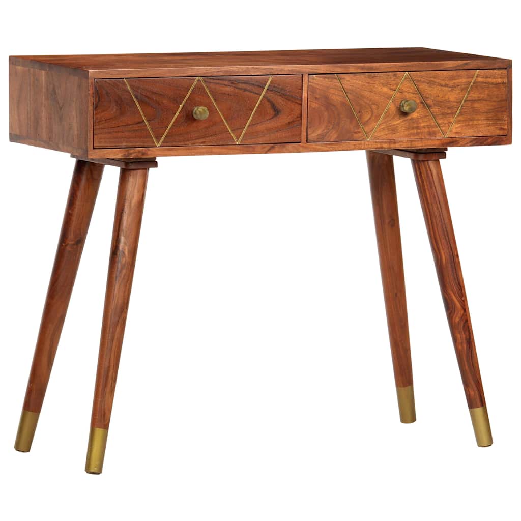 Tavolo Consolle 90x35x76 cm in Legno Massello d'Acacia