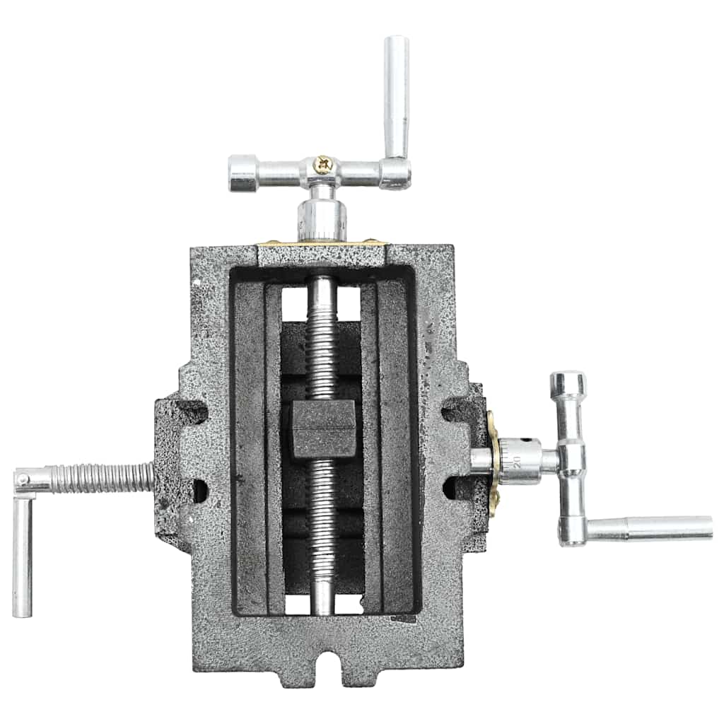 Morsa Manuale con Slitta Trasversale per Trapano a Colonna 70mm - homemem39