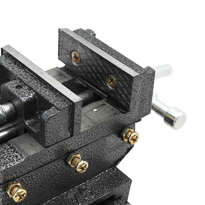 Morsa Manuale con Slitta Trasversale per Trapano a Colonna 70mm - homemem39