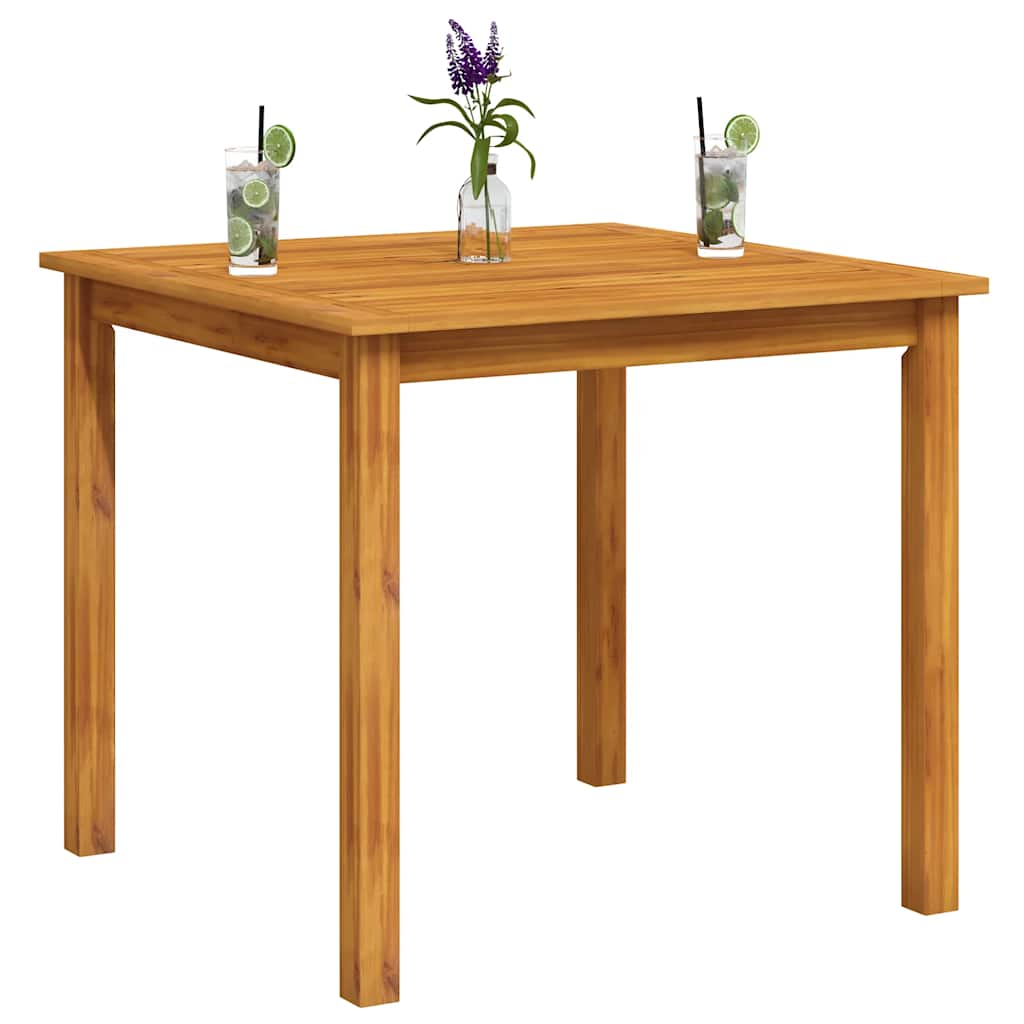Garden Table 85x85x74 cm in Solid Acacia Wood