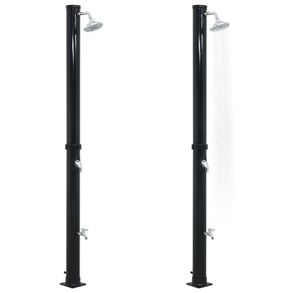 Doccia ad Energia Solare Nera 220 cm 20 L