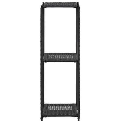 Scaffale Nero 30x30x90 cm in Polyrattan | homemem39