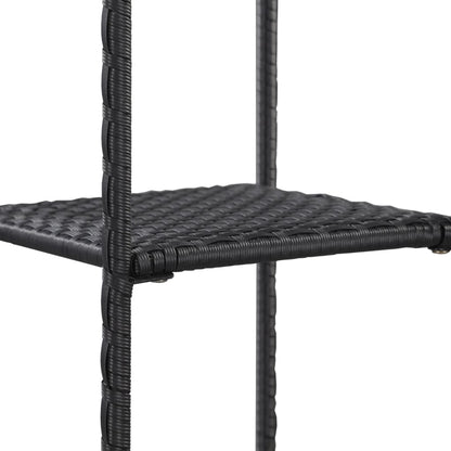 Scaffale Nero 30x30x90 cm in Polyrattan | homemem39