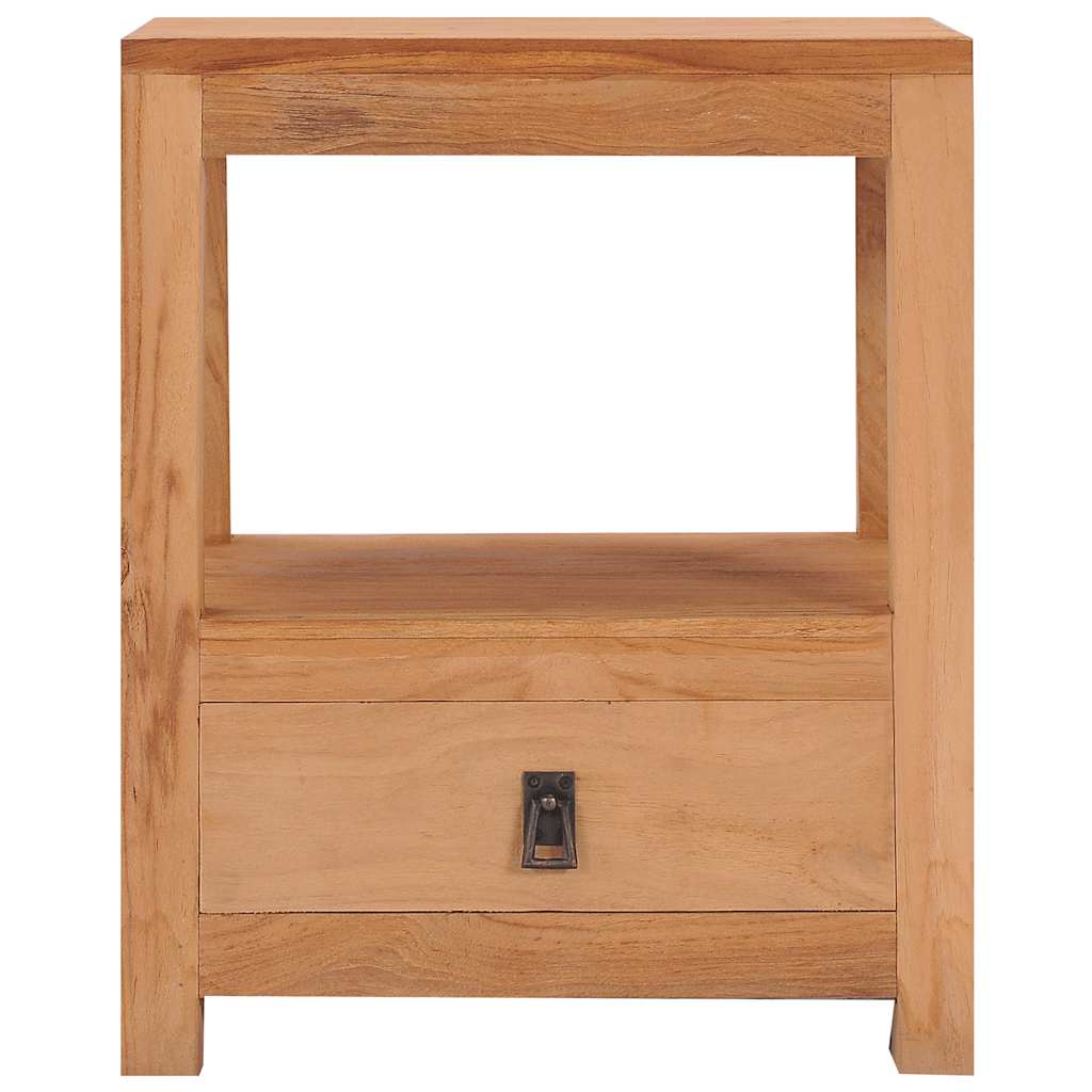 Comodino 40x30x50 cm in Legno Massello di Teak - homemem39