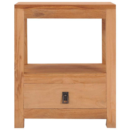 Comodino 40x30x50 cm in Legno Massello di Teak - homemem39
