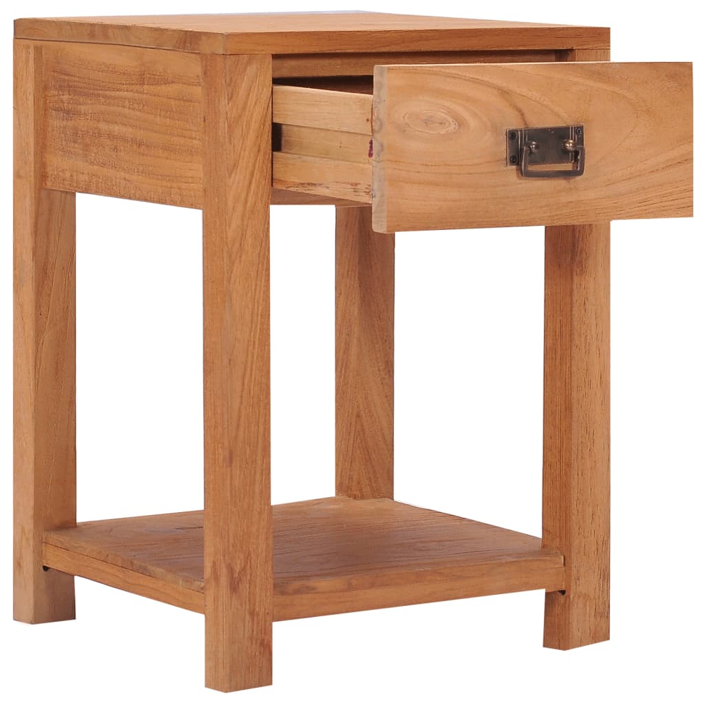 Comodino 35x35x50 cm in Legno Massello di Teak | homemem39