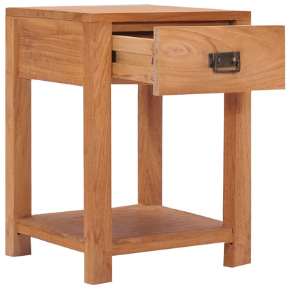 Comodino 35x35x50 cm in Legno Massello di Teak | homemem39