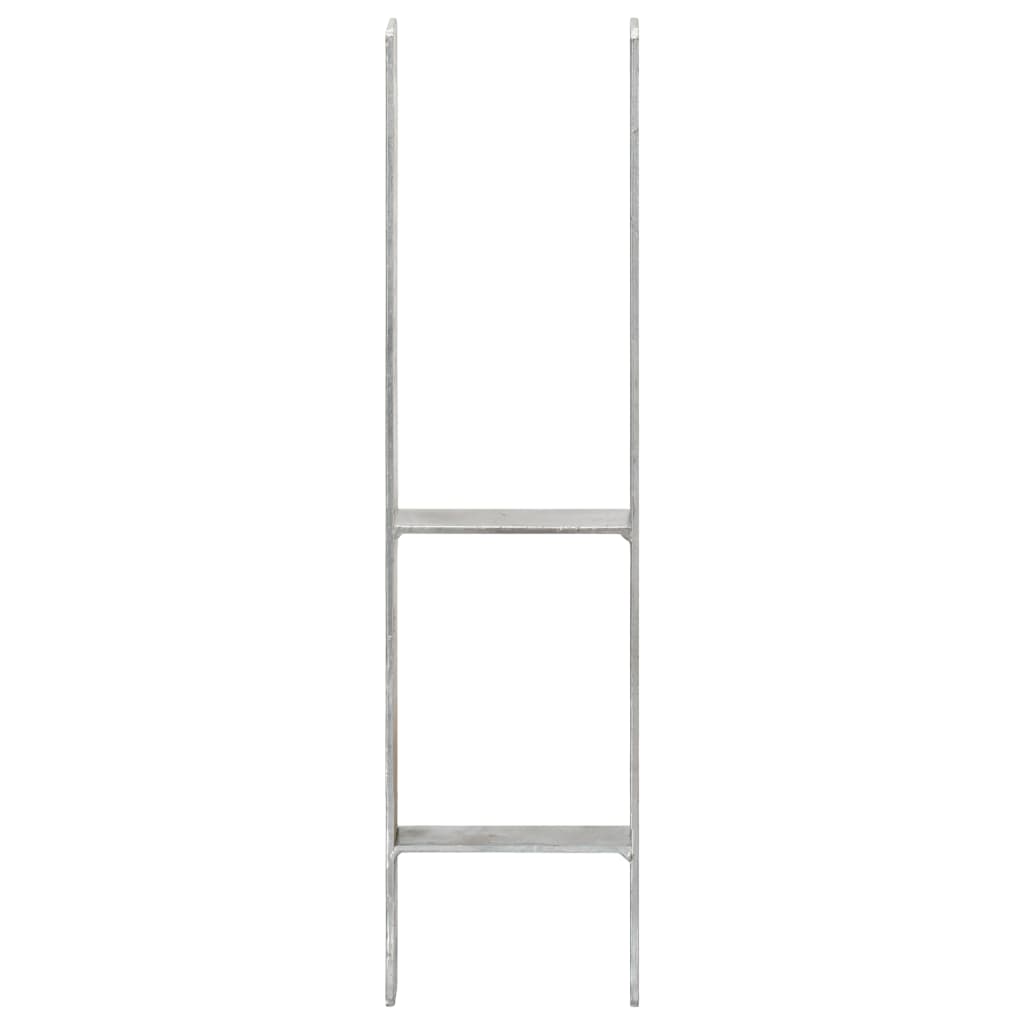 Picchetti per Recinzione 6 pz Argento 14x6x60cm Acciaio Zincato - homemem39